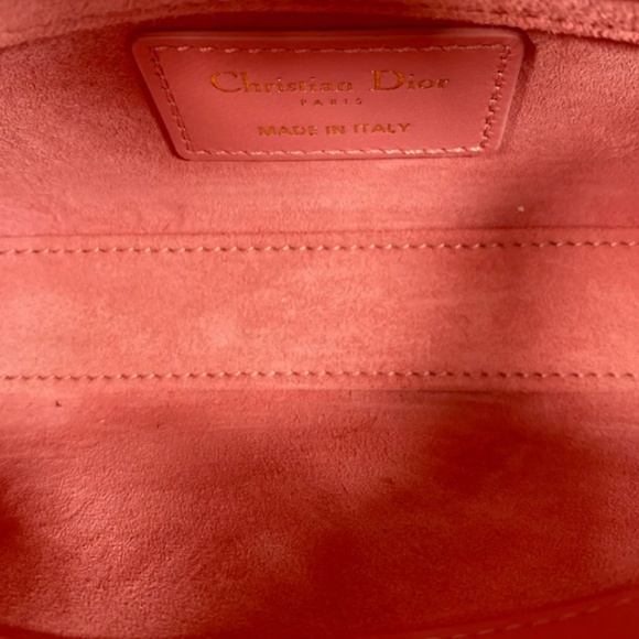Authentic Dior Lady D-Joy Micro Bag Pink Cannage Lambskin - Picture 10 of 14